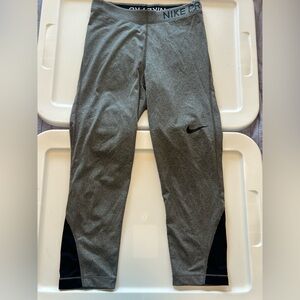Nike Dri-FIT Heathered Gray cCapri Leggings